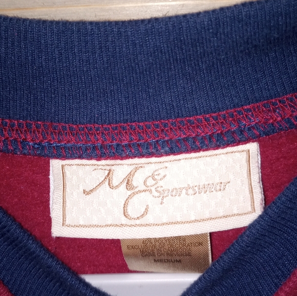 M And C Sportswear Snowman Crew neck Sweater Size Medium - Picture 3 of 4